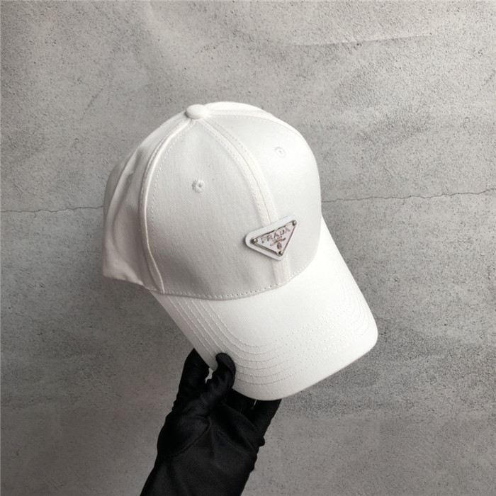 white prada cap