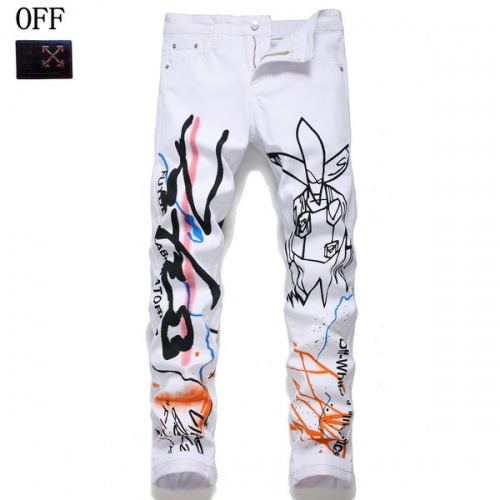 Off-White Jeans For Men #794776 $54.00 USD, Wholesale Replica Off-White Jeans