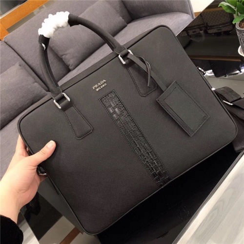 Replica Prada AAA Man Handbags #794866 $92.00 USD for Wholesale