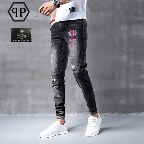 Replica Philipp Plein PP Jeans For Men #796107 $45.00 USD for Wholesale