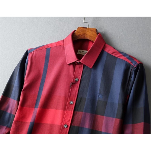 Replica Burberry Shirts Long Sleeved For Men #797166 $39.00 USD for Wholesale