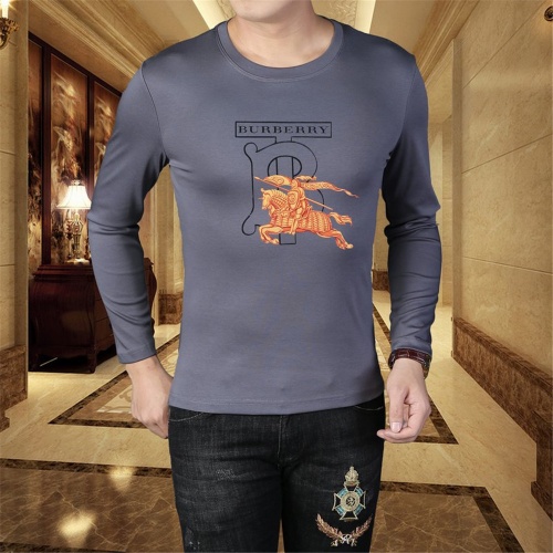 Replica Burberry T-Shirts Long Sleeved For Men #797402 $41.00 USD for Wholesale