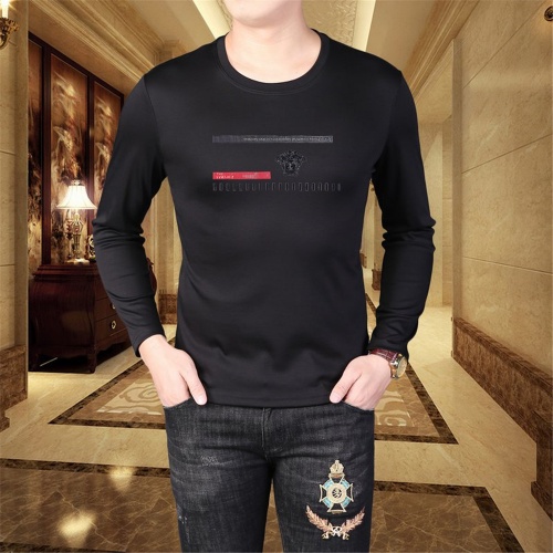Replica Versace T-Shirts Long Sleeved For Men #797416 $41.00 USD for Wholesale