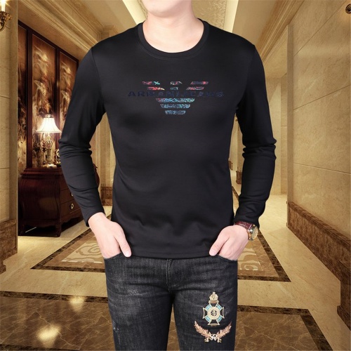 Replica Armani T-Shirts Long Sleeved For Men #797490 $41.00 USD for Wholesale