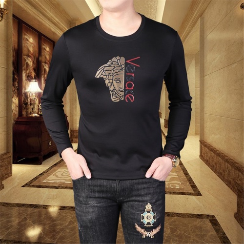 Replica Versace T-Shirts Long Sleeved For Men #797502 $41.00 USD for Wholesale