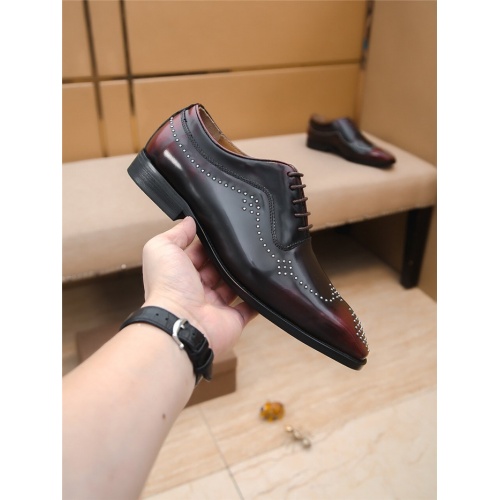 Replica Armani Leather Shoes For Men #797845 $88.00 USD for Wholesale