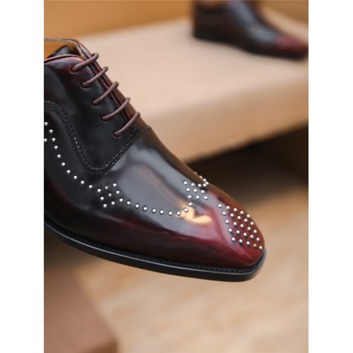 Replica Armani Leather Shoes For Men #797845 $88.00 USD for Wholesale