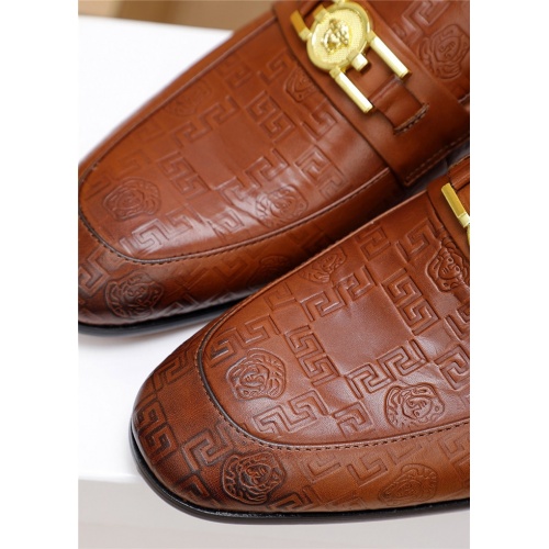 Replica Versace Leather Shoes For Men #798035 $80.00 USD for Wholesale