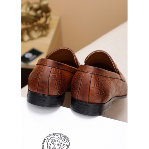 Replica Versace Leather Shoes For Men #798035 $80.00 USD for Wholesale