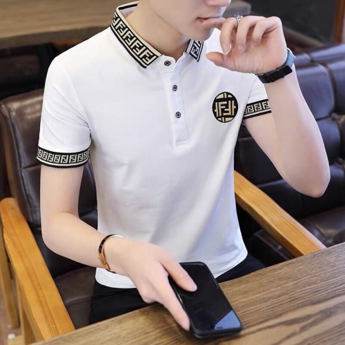 Fendi T-Shirts Short Sleeved For Men #798498 $29.00 USD, Wholesale Replica Fendi T-Shirts