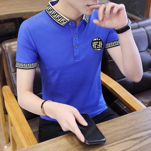 Fendi T-Shirts Short Sleeved For Men #798500 $29.00 USD, Wholesale Replica Fendi T-Shirts