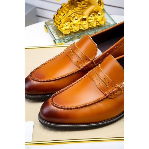 Replica Prada Leather Shoes For Men #798931 $76.00 USD for Wholesale