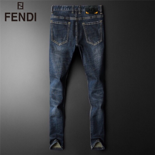 Replica Fendi Jeans For Men #799063 $48.00 USD for Wholesale