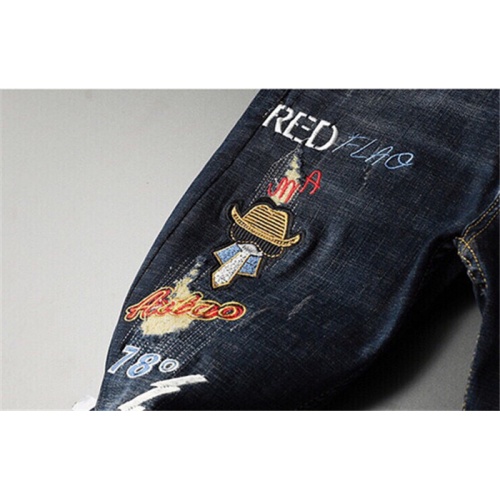 Replica Fendi Jeans For Men #799063 $48.00 USD for Wholesale