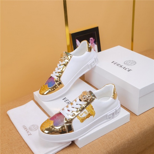 Versace Casual Shoes For Men #799130 $72.00 USD, Wholesale Replica Versace Casual Shoes
