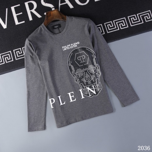 Philipp Plein PP T-Shirts Long Sleeved For Men #799615 $34.00 USD, Wholesale Replica Philipp Plein PP T-Shirts