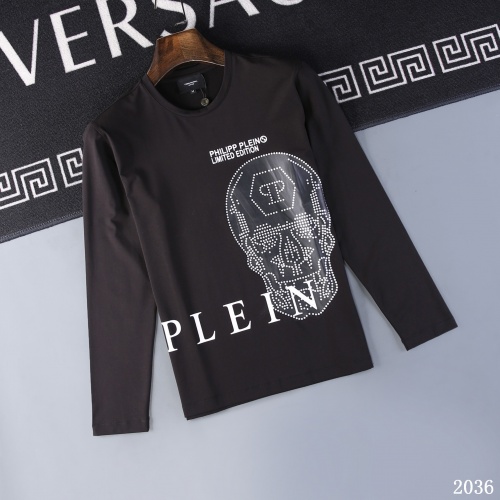 Philipp Plein PP T-Shirts Long Sleeved For Men #799616 $34.00 USD, Wholesale Replica Philipp Plein PP T-Shirts