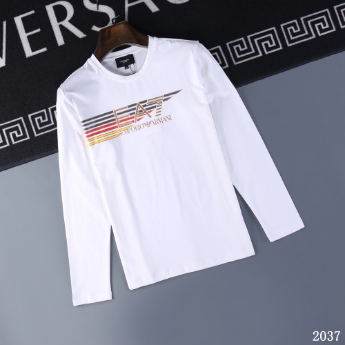 Armani T-Shirts Long Sleeved For Men #799620 $34.00 USD, Wholesale Replica Armani T-Shirts