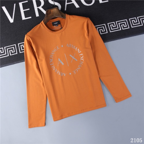 Armani T-Shirts Long Sleeved For Men #799626 $34.00 USD, Wholesale Replica Armani T-Shirts