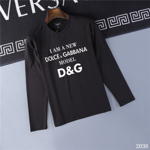 Dolce &amp; Gabbana D&amp;G T-Shirts Long Sleeved For Men #799648 $34.00 USD, Wholesale Replica Dolce &amp; Gabbana D&amp;G T-Shirts