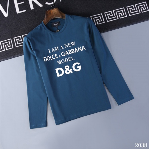 Dolce &amp; Gabbana D&amp;G T-Shirts Long Sleeved For Men #799649 $34.00 USD, Wholesale Replica Dolce &amp; Gabbana D&amp;G T-Shirts