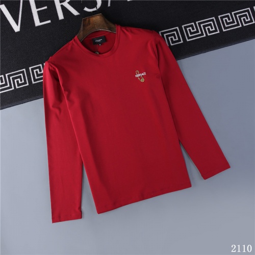 Versace T-Shirts Long Sleeved For Men #799651 $34.00 USD, Wholesale Replica Versace T-Shirts