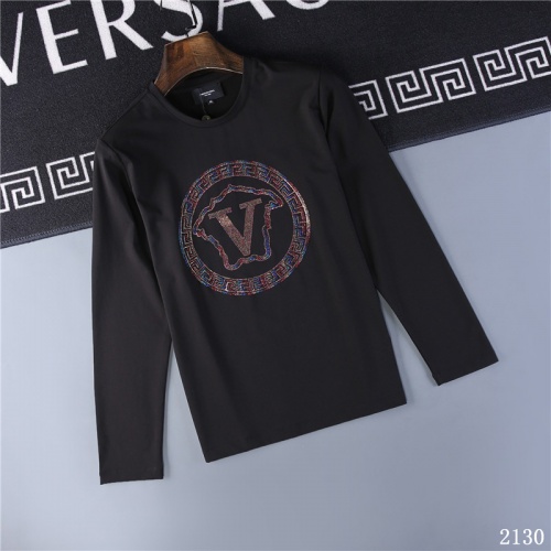Versace T-Shirts Long Sleeved For Men #799653 $34.00 USD, Wholesale Replica Versace T-Shirts