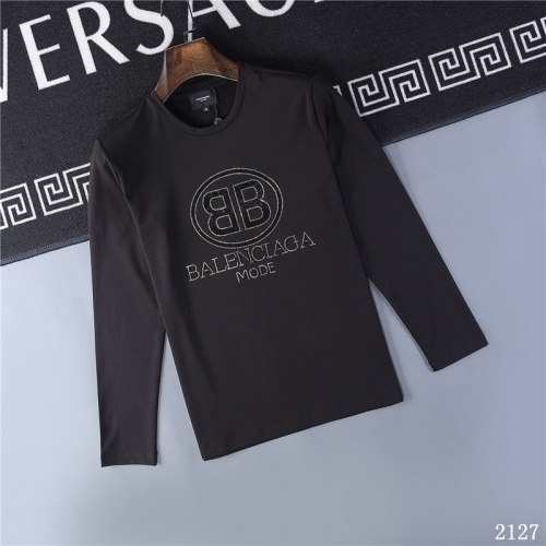 Balenciaga T-Shirts Long Sleeved For Men #799662 $34.00 USD, Wholesale Replica Balenciaga T-Shirts