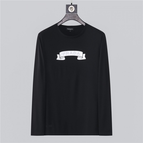 Prada T-Shirts Long Sleeved For Men #799693 $34.00 USD, Wholesale Replica Prada T-Shirts