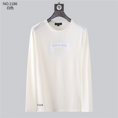 Prada T-Shirts Long Sleeved For Men #799694 $34.00 USD, Wholesale Replica Prada T-Shirts