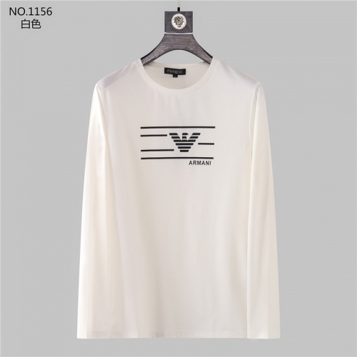 Armani T-Shirts Long Sleeved For Men #799698 $34.00 USD, Wholesale Replica Armani T-Shirts