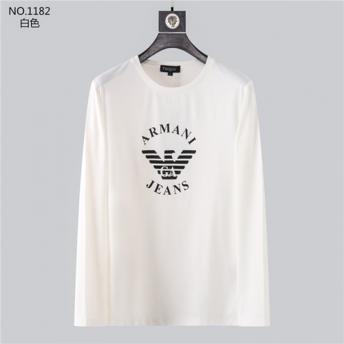 Armani T-Shirts Long Sleeved For Men #799715 $34.00 USD, Wholesale Replica Armani T-Shirts