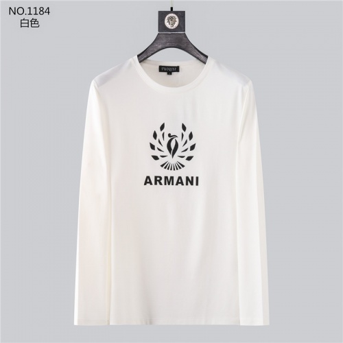 Armani T-Shirts Long Sleeved For Men #799718 $34.00 USD, Wholesale Replica Armani T-Shirts