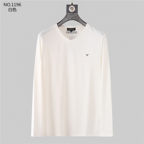 Armani T-Shirts Long Sleeved For Men #799719 $34.00 USD, Wholesale Replica Armani T-Shirts