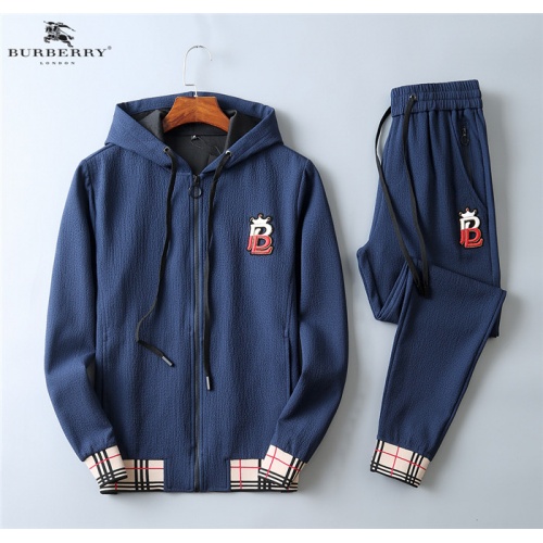 Burberry Tracksuits Long Sleeved For Men #799828 $96.00 USD, Wholesale Replica Burberry Tracksuits
