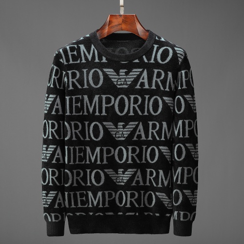 Armani Sweaters Long Sleeved For Men #799875 $52.00 USD, Wholesale Replica Armani Sweaters