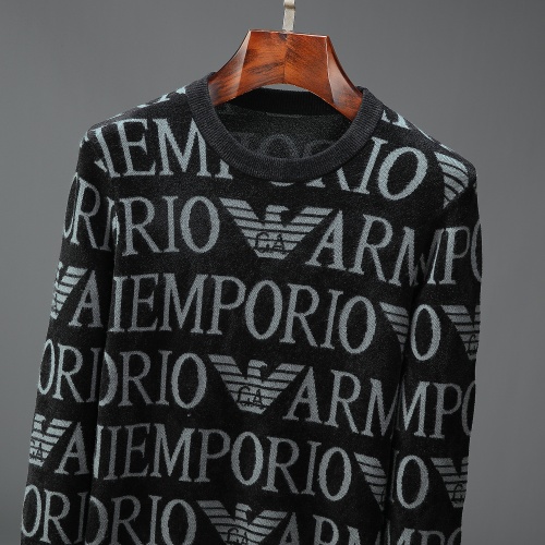 Replica Armani Sweaters Long Sleeved For Men #799875 $52.00 USD for Wholesale