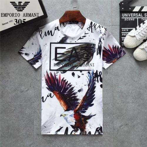 Armani T-Shirts Short Sleeved For Men #801039 $25.00 USD, Wholesale Replica Armani T-Shirts
