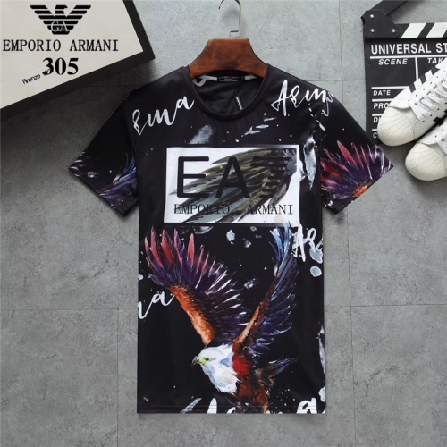 Armani T-Shirts Short Sleeved For Men #801041 $25.00 USD, Wholesale Replica Armani T-Shirts