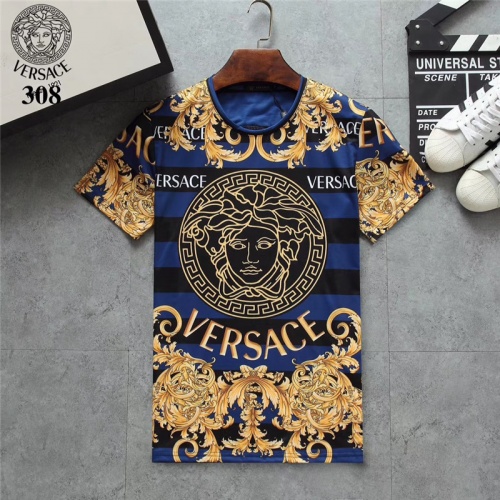 Versace T-Shirts Short Sleeved For Men #801105 $27.00 USD, Wholesale Replica Versace T-Shirts