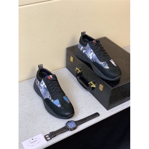 Replica Prada Casual Shoes For Men #801189 $68.00 USD for Wholesale