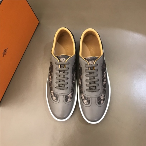 Replica Hermes Casual Shoes For Men #801225 $72.00 USD for Wholesale