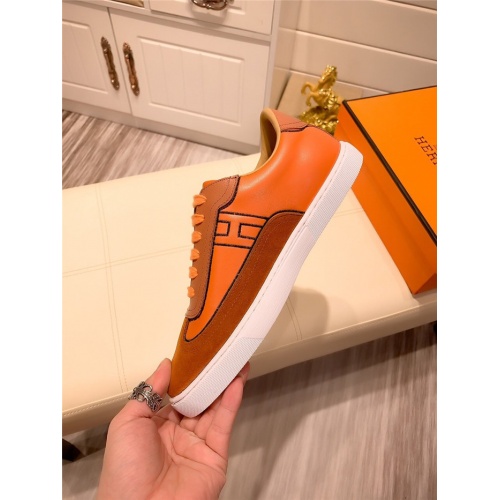 Replica Hermes Casual Shoes For Men #801232 $76.00 USD for Wholesale