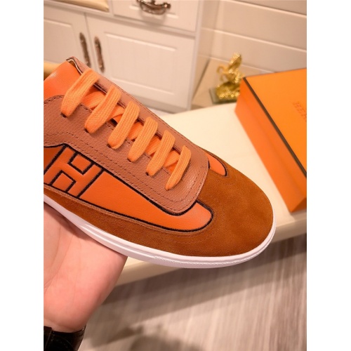 Replica Hermes Casual Shoes For Men #801232 $76.00 USD for Wholesale
