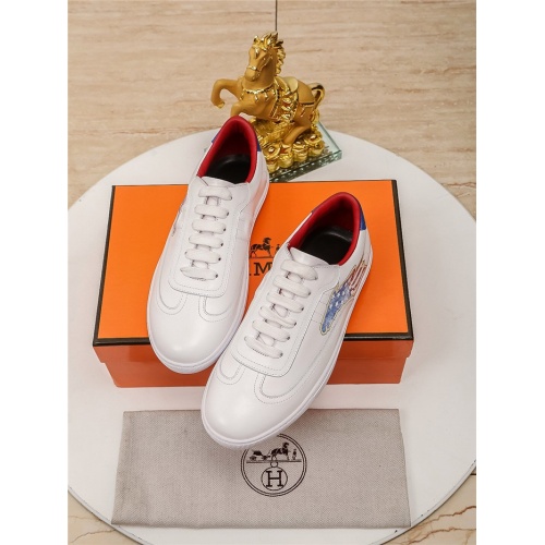 Replica Hermes Casual Shoes For Men #801250 $80.00 USD for Wholesale