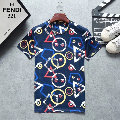Fendi T-Shirts Short Sleeved For Men #801540 $25.00 USD, Wholesale Replica Fendi T-Shirts