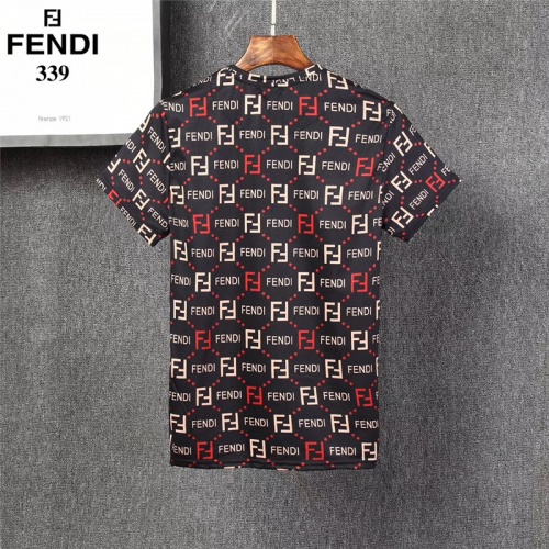 Replica Fendi T-Shirts Short Sleeved For Men #801541 $25.00 USD for Wholesale