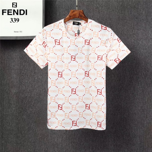 Fendi T-Shirts Short Sleeved For Men #801543 $25.00 USD, Wholesale Replica Fendi T-Shirts