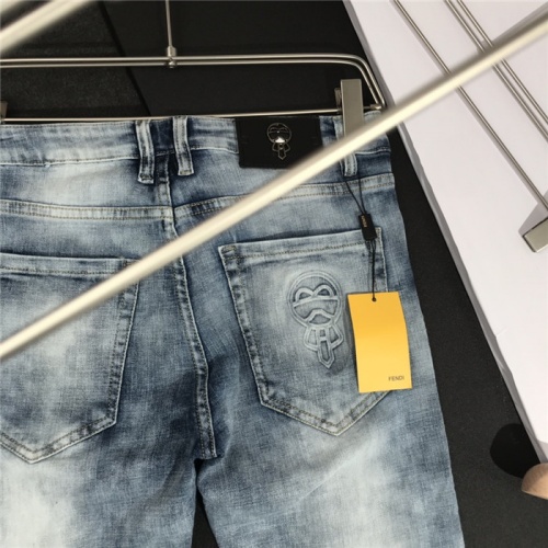 Replica Fendi Jeans For Men #801589 $48.00 USD for Wholesale