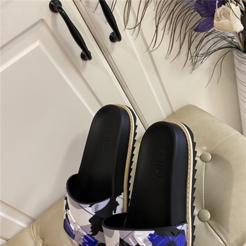 Replica Fendi Slippers For Women #801785 $64.00 USD for Wholesale